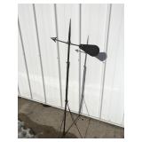 Lightning rod with weathervane arrow
