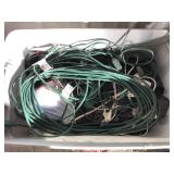 Extension cords and Christmas lights
