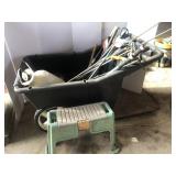 Yard cart, sprinklers garden stool