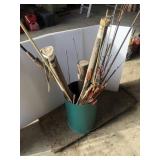 Fishing poles, arrows