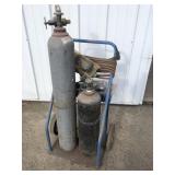 Acetylene torch set (NO PAPERS ON BOTTLES)