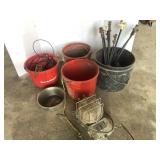 Livestock pails and fencer