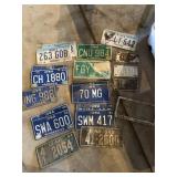 Vintage license plates