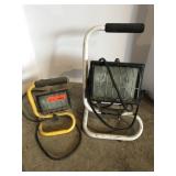 2 Halogen work lights