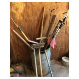 Barrel and hand tool contents