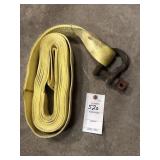 Nylon tow strap w/clevis