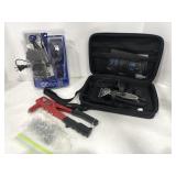 2- Electric hair clippers and river gun