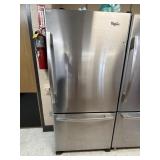 Whirlpool stainless refridgerator 33x69