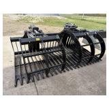 Notch 75in rock skid loader grapple bucket