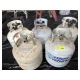 5- empty or near empty LP tanks