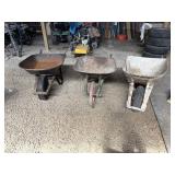 3- wheelbarrels