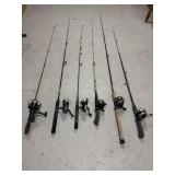 6- fishing rod and reels