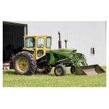1967 John Deere 4020 Gas w/148 Loader & Blade