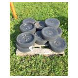Planter press wheels