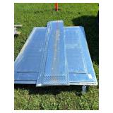 Pile of aluminum deck plate