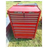 2-red tool boxes 1-Homak and 1-snapon