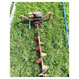 Gas power ice auger