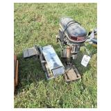 Bench top drill press and sander