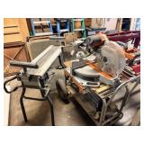 Rigid 12in sliding miter saw and stand