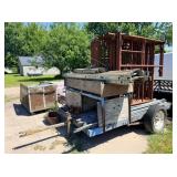 Scafolding trailer w/scafolding items (NO TITLE)