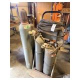 Cutting Torch Cart Victor gauges