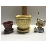 3 Vintage Planters