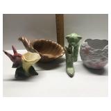 Frankoma pieces and Vintage Planters