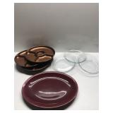 Platter, Picnic Plates, Fire King Pie pans