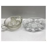 Glass juicer and dish