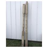 Two matching 5 x 5 porch spindles