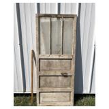 Small white rustic door