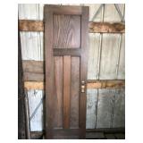 Three panel wood door 24 inches wide by 78 inches