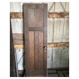 Three panel wood door