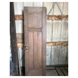 Three panel wood door