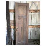 Three panel wood door