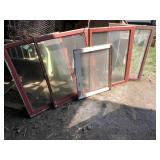 Five single pane windows