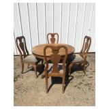 Clawfoot Table and four chairs