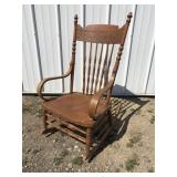 Wooden rocking chair