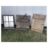 Three wooden primitives