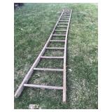 16 foot wooden ladder