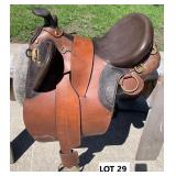 Horse Saddle with Blanket