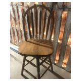Oak bar stool