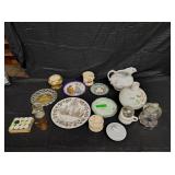 VARIOUS ANTIQUE PLATES - GLASSWARE