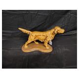 HUNTING DOG STATUE - CERAMIC/ALABASTER