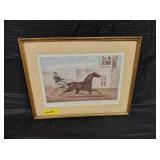CURRIER & IVES LUCY THE MARE PRINT