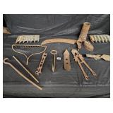 FLAT OF VARIOUS CAST PIECES
