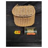 FISH CREEL BASKET - VINTAGE BOB BETT BAIT BOX
