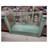 ANTIQUE DISPLAY CASE W SHELF