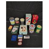 LOT OF VINTAGE TINS