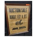 VINTAGE AUCTION SALE PICTURE